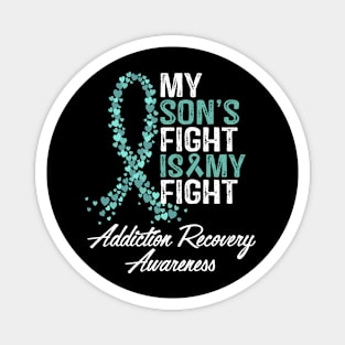 My Son's Fight Is My Fight Addiction Recovery Awareness Magnet